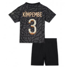 Maillot de foot Paris Saint-Germain Presnel Kimpembe #3 Troisième enfant 2023-24 Manches Courte (+ pantalon court)